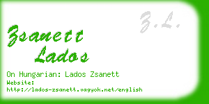 zsanett lados business card